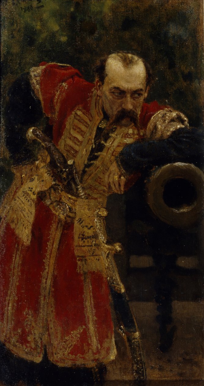 Pułkownik Zastępu Zaporoskiego, 1880 autorstwa Ilya Efimovich Repin