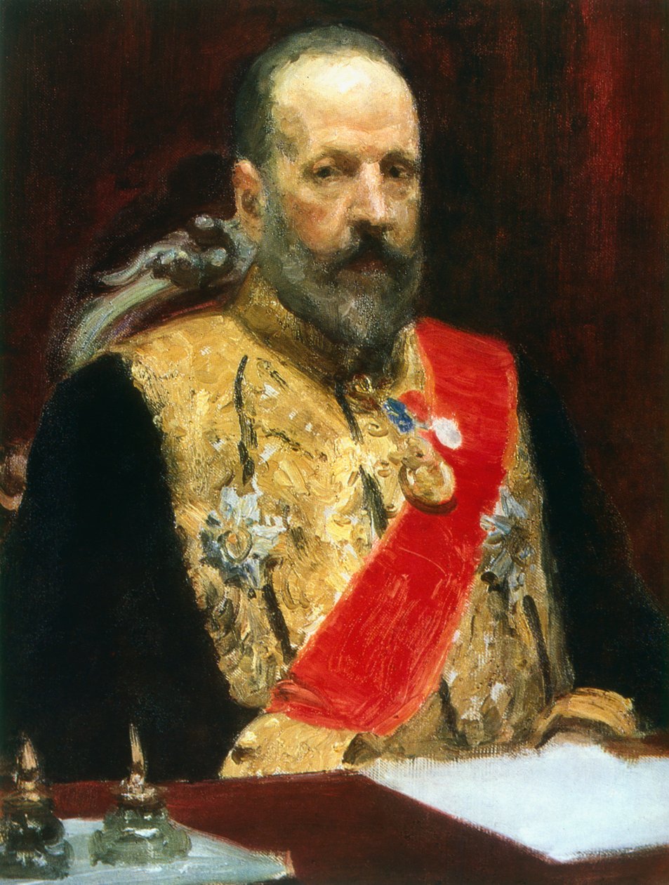 Hrabia Witte, rosyjski mąż stanu, c1901-1903 autorstwa Ilya Efimovich Repin