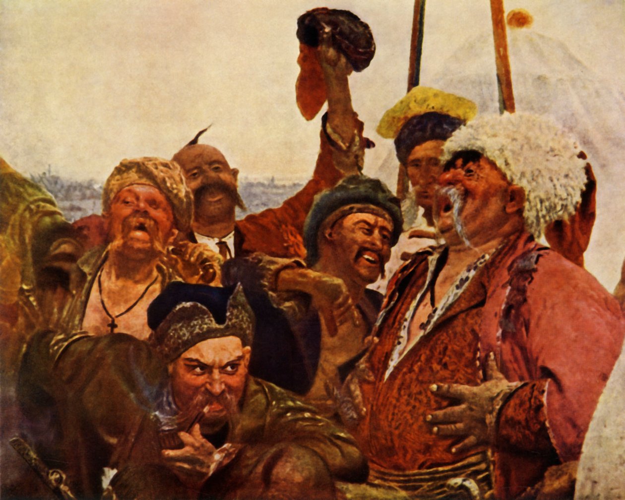 „Szczegół listu Zaporożców do sułtana tureckiego”, 1880-1890, 1965. autorstwa Ilya Efimovich Repin