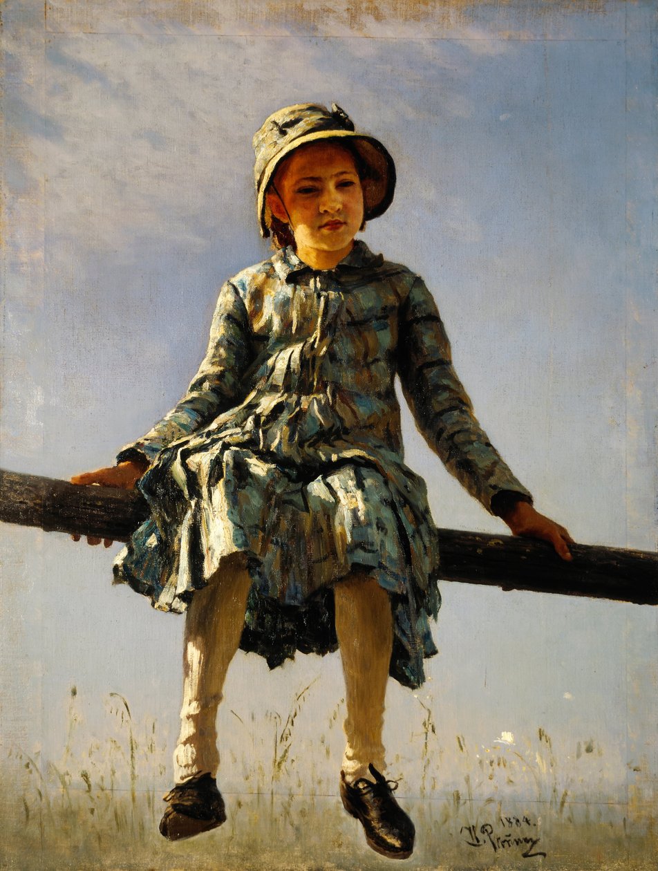 Ważka. Portret córki malarza, 1884 autorstwa Ilya Efimovich Repin
