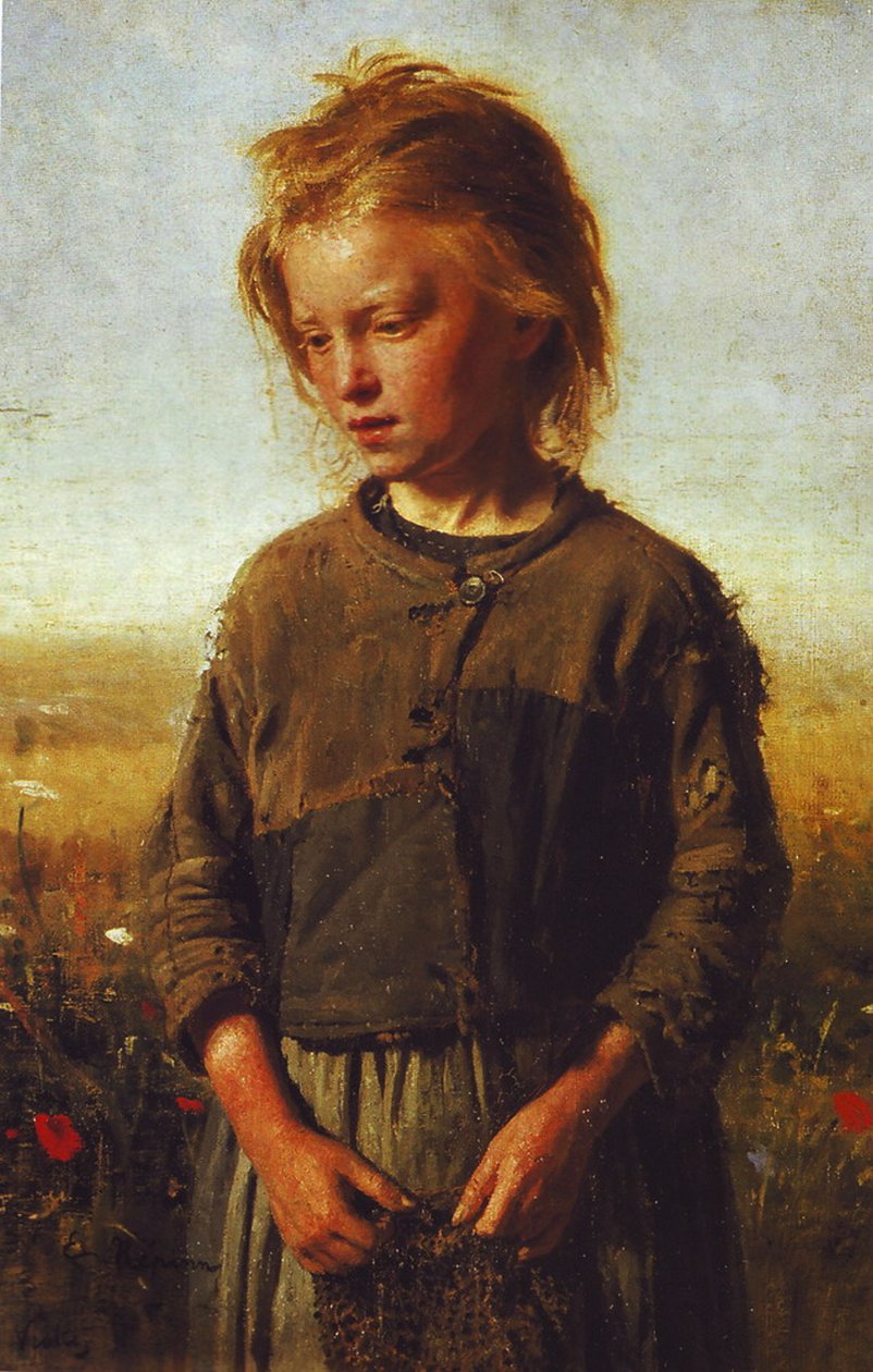 Dziewczyna rybaka autorstwa Ilya Efimovich Repin