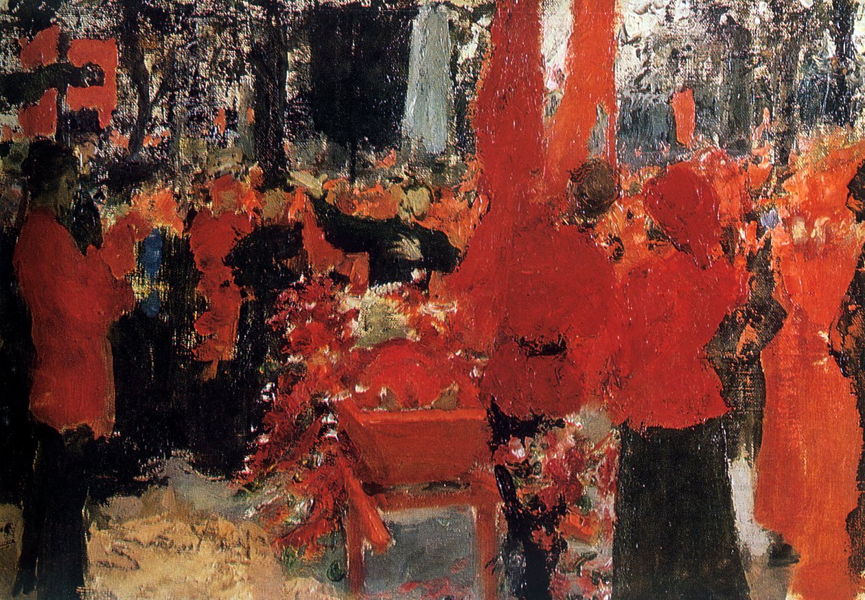 „Pogrzeb rewolucjonistów, 1905”, ok. 1900-1930 autorstwa Ilya Efimovich Repin