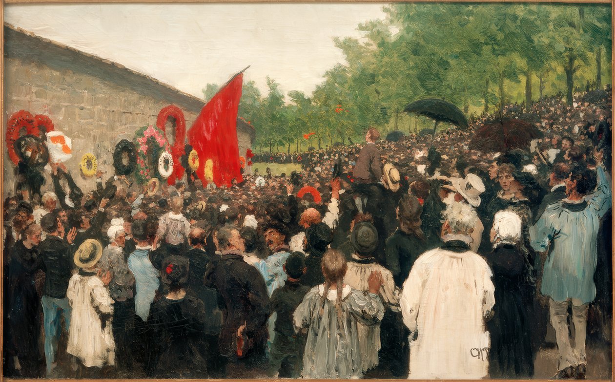 Coroczny wiec pod Murem Komunardów... autorstwa Ilya Efimovich Repin