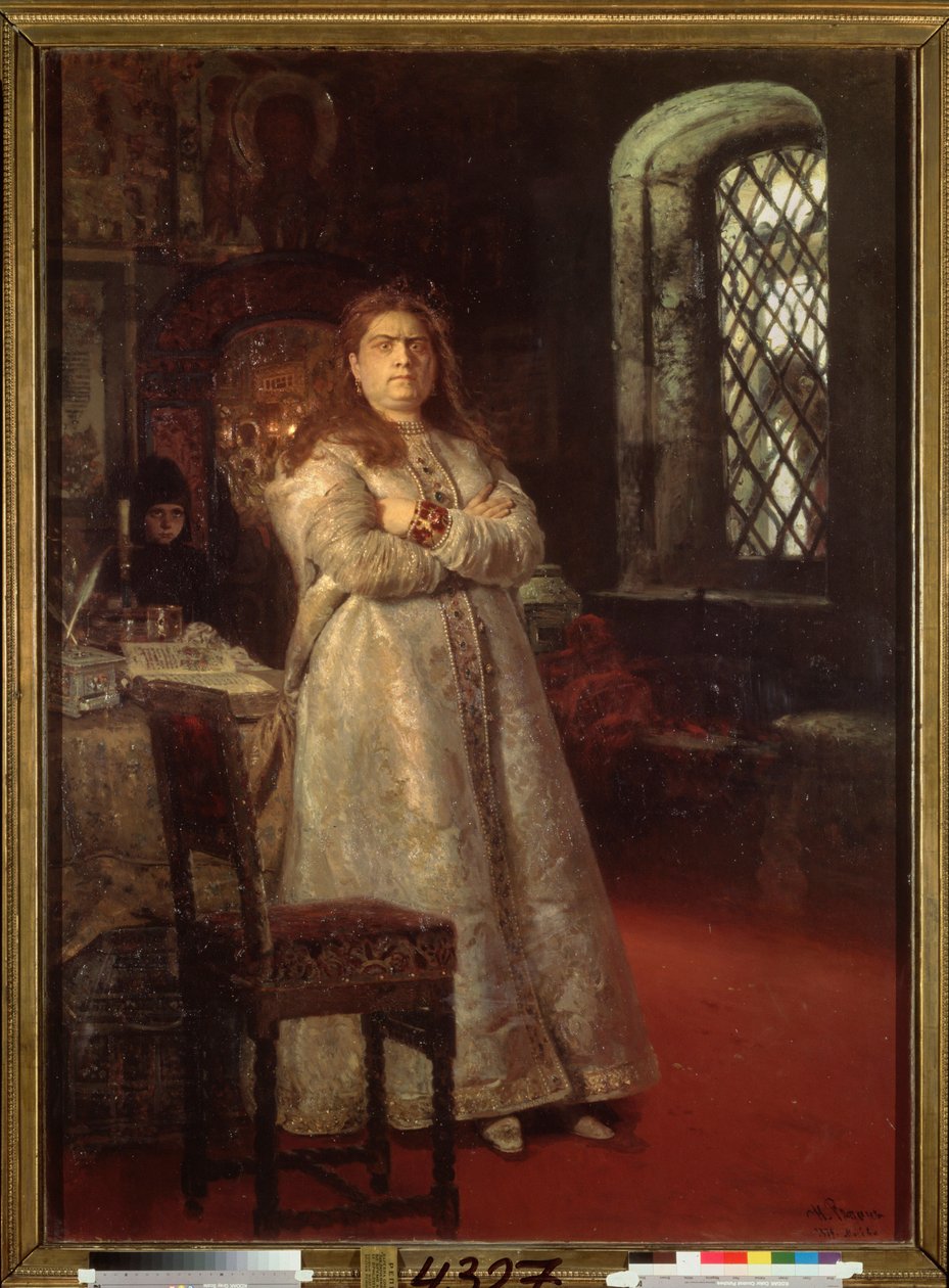 La regent Sophie (Sofia Alexeievna Romanova autorstwa Ilya Efimovich Repin