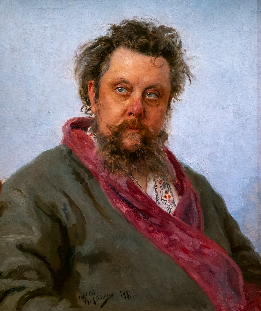 Skromny MUSSORGSKI autorstwa Ilya Efimovich Repin