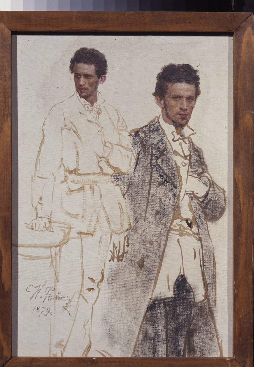 Portret Mikołaja Ventsela. Obraz Ilya Yefimovich Repin (Ilia Repin) (1844-1930), olej na płótnie autorstwa Ilya Efimovich Repin