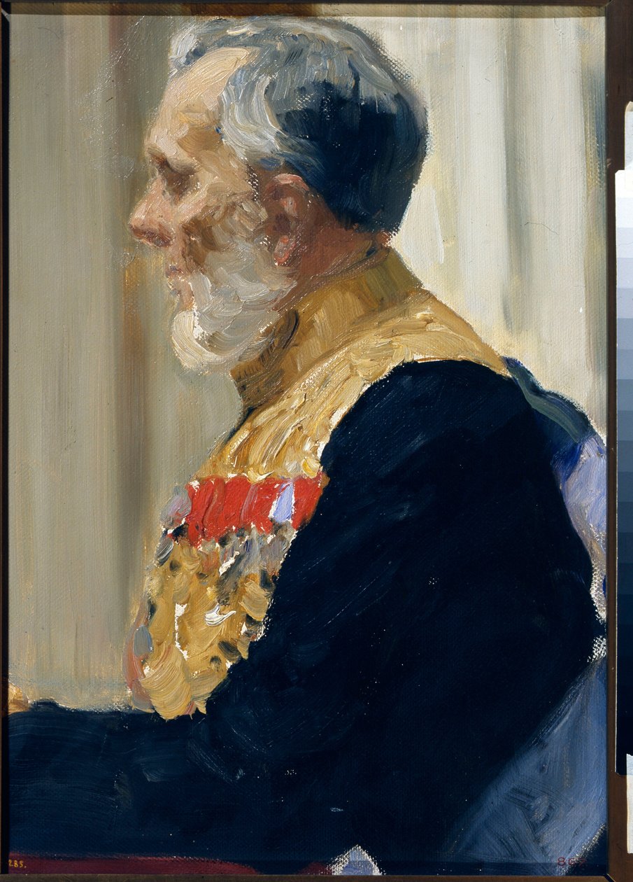 Portret hrabiego Konstantyna Iwanowicza von der Pahien. Obraz Ilji Jefimowicza Repina (Ilia Repin) (1844-1930), olej na płótnie autorstwa Ilya Efimovich Repin