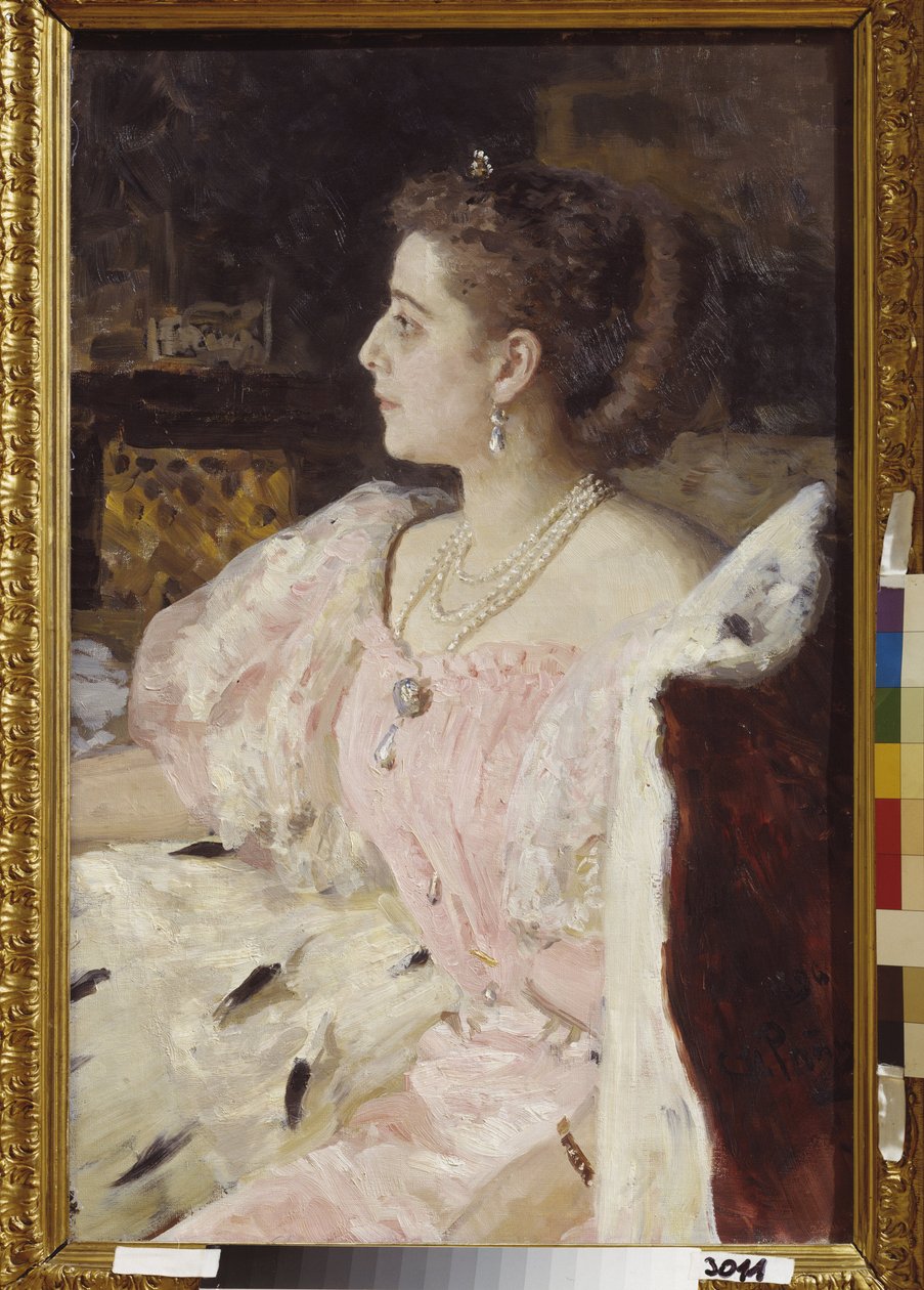 Portret księżniczki Nitalii Golovina autorstwa Ilya Efimovich Repin