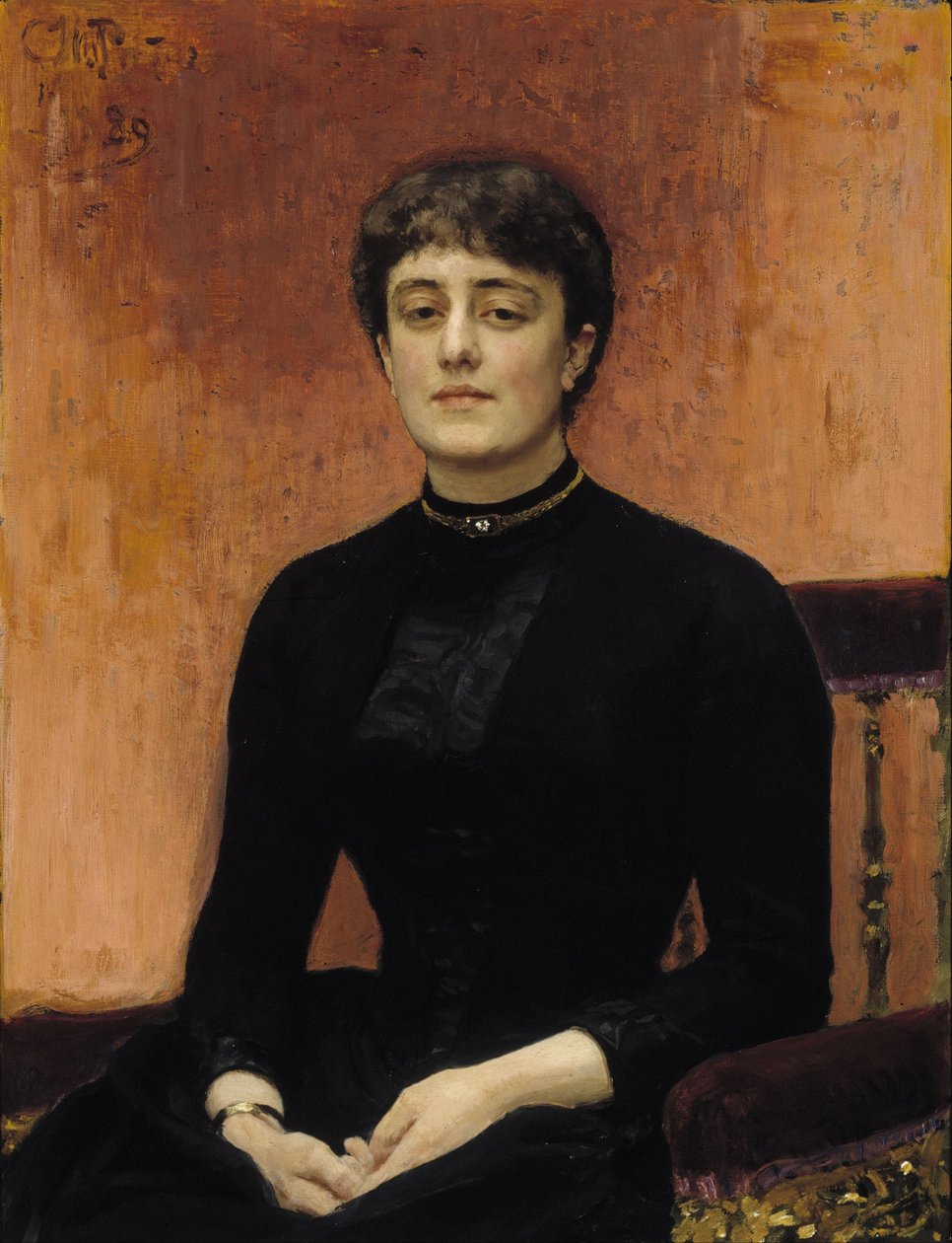 Portret Elizavety Zvantseva 1864-1921 autorstwa Ilya Efimovich Repin