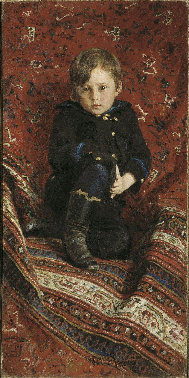 Portret Jurija Repina, syna artystów, 1882 r. autorstwa Ilya Efimovich Repin
