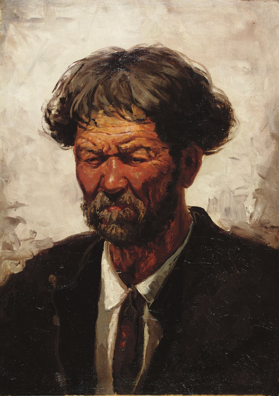 Portret mężczyzny, autorstwa Ilya Efimovich Repin