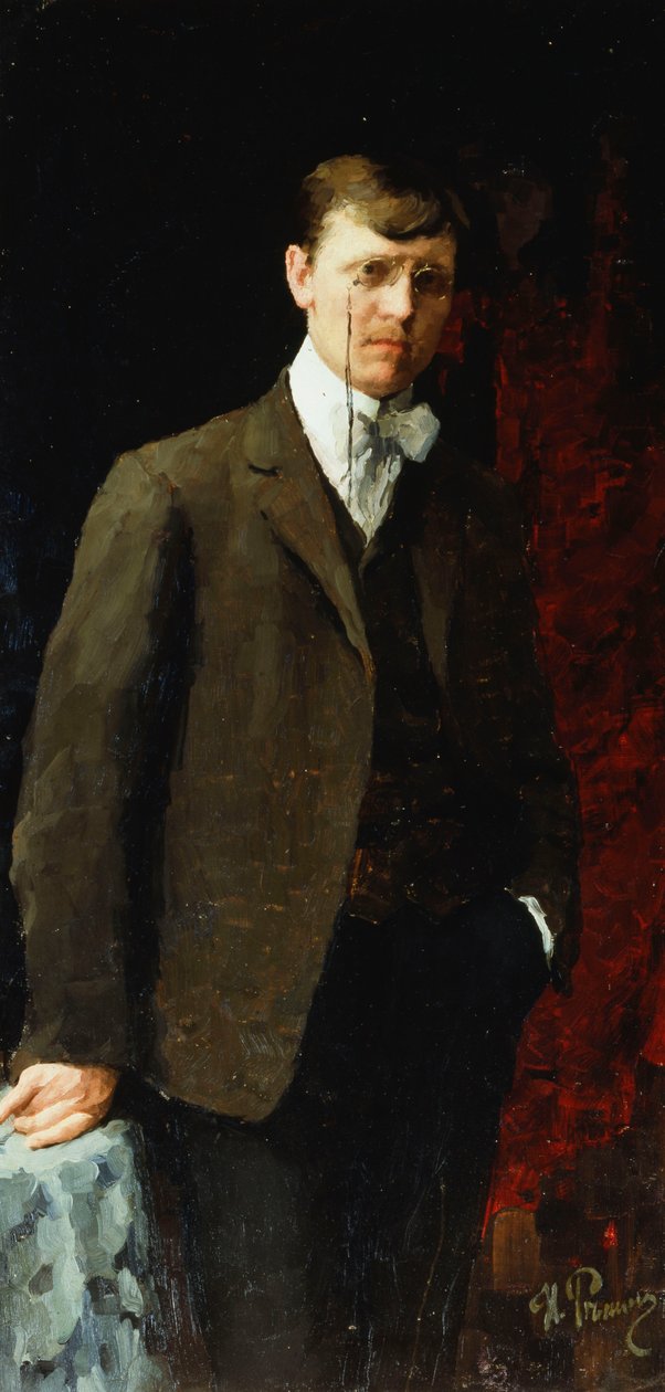 Portret mężczyzny, prawdopodobnie Iwan Georgiewicz Drozdov autorstwa Ilya Efimovich Repin