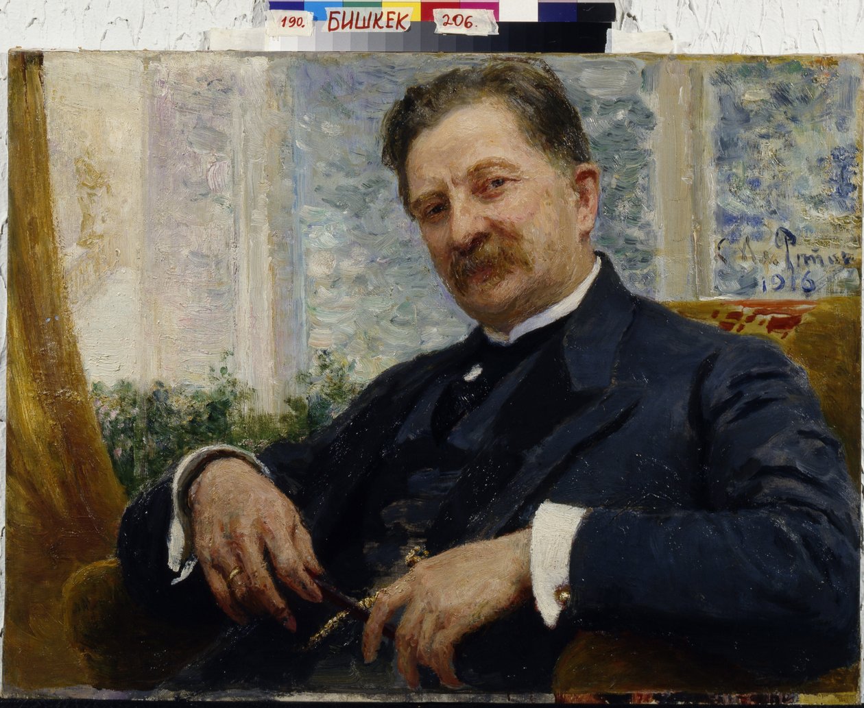 Portret inżyniera I.M. Vengerov par Repin, Ilya Efimovich (1844-1930) autorstwa Ilya Efimovich Repin