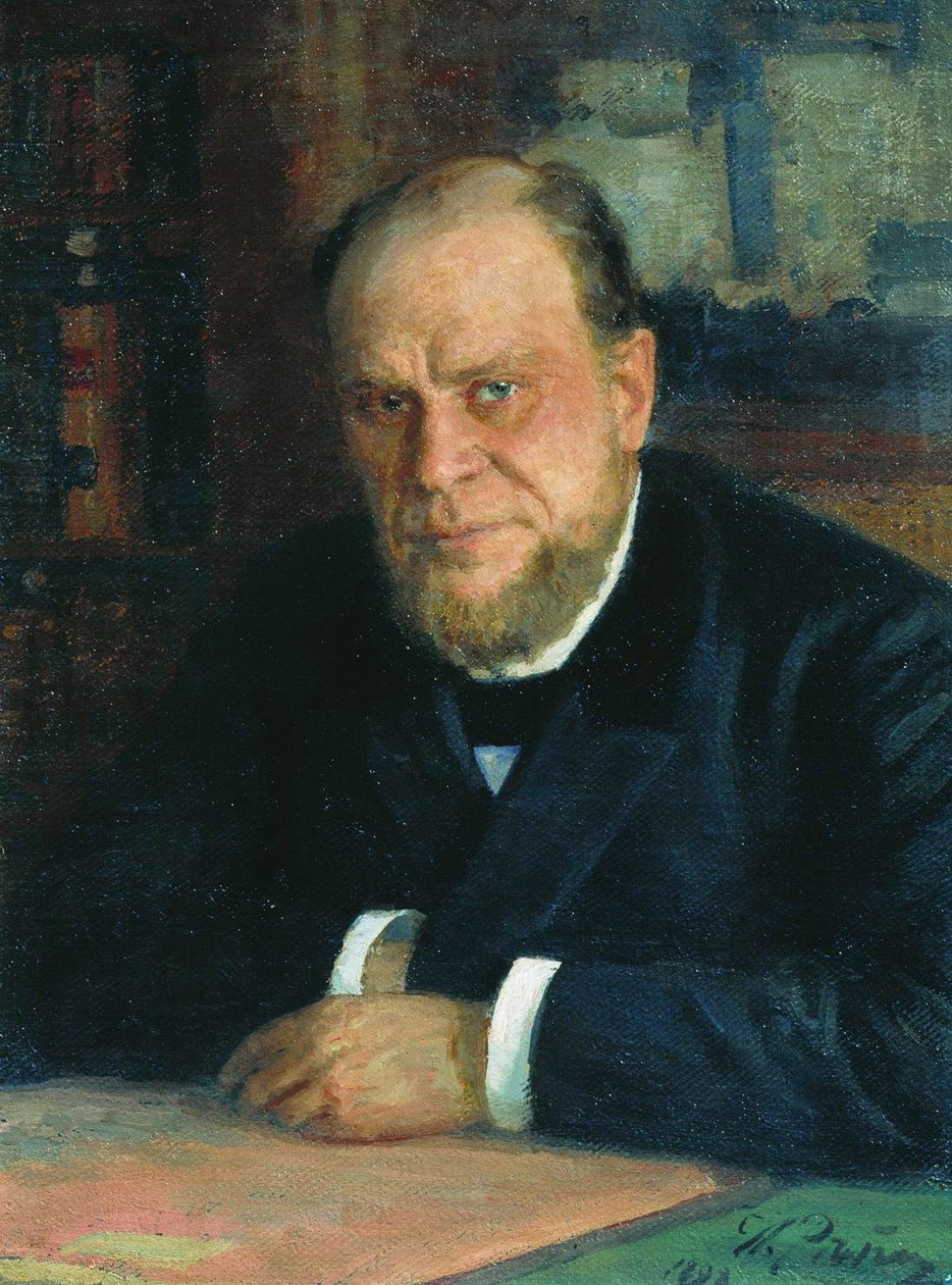 Portret prawnika i autora Anatolij Fiodorowicz Koni 1844-1927, 1898 autorstwa Ilya Efimovich Repin