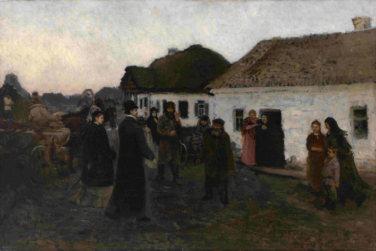 Powrót do domu, 1876-1877 autorstwa Ilya Efimovich Repin