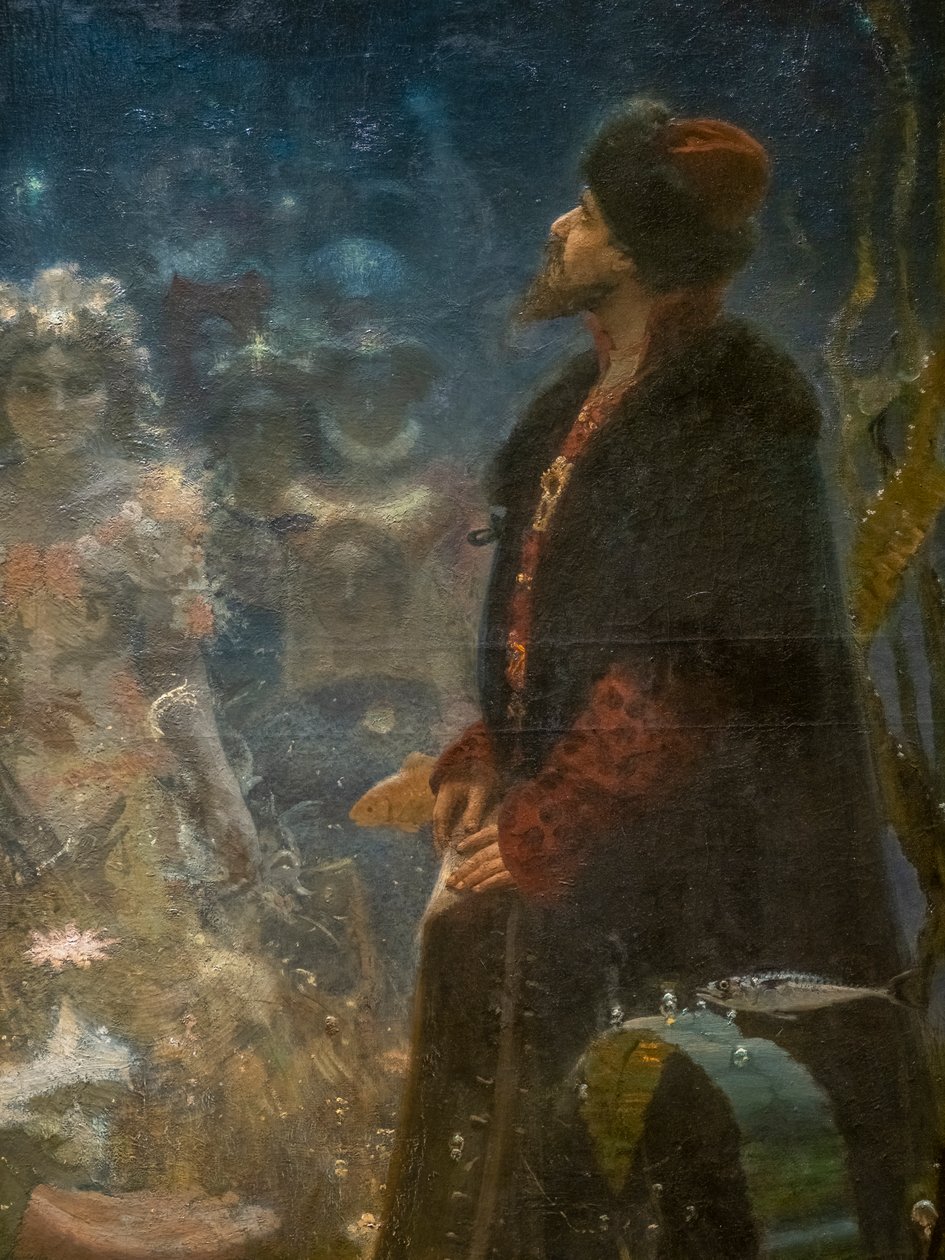 SADKO W PODWODNYM KRÓLESTWU (szczegół) autorstwa Ilya Efimovich Repin
