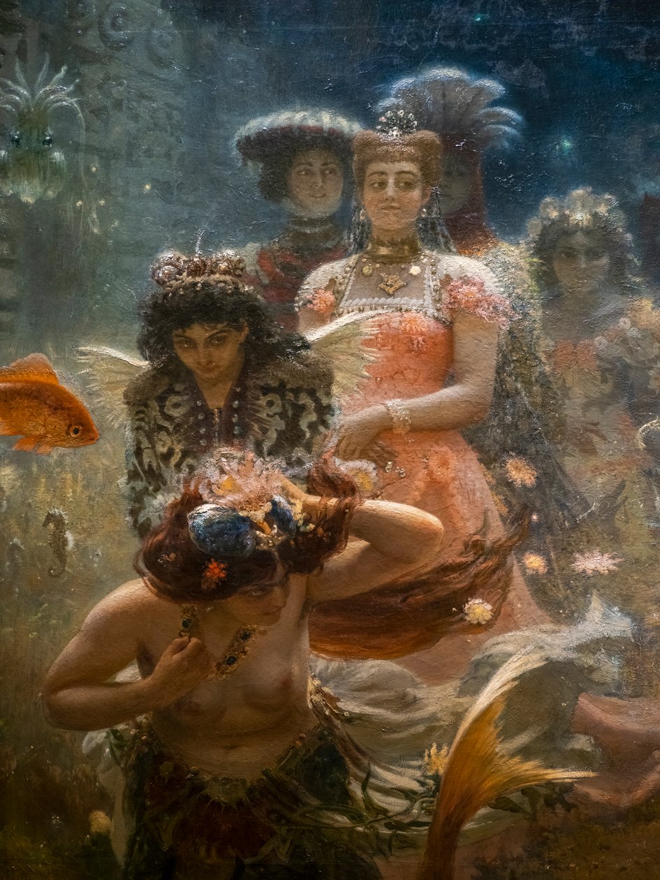 SADKO W PODWODNYM KRÓLESTWU (szczegół) autorstwa Ilya Efimovich Repin