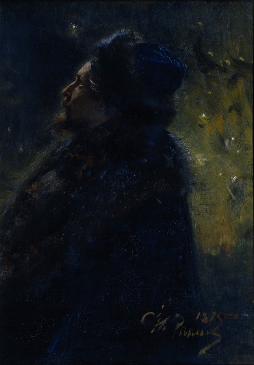 Sadko. Portret artysty Wiktora Wasniecowa 1848-1926, 1875 autorstwa Ilya Efimovich Repin