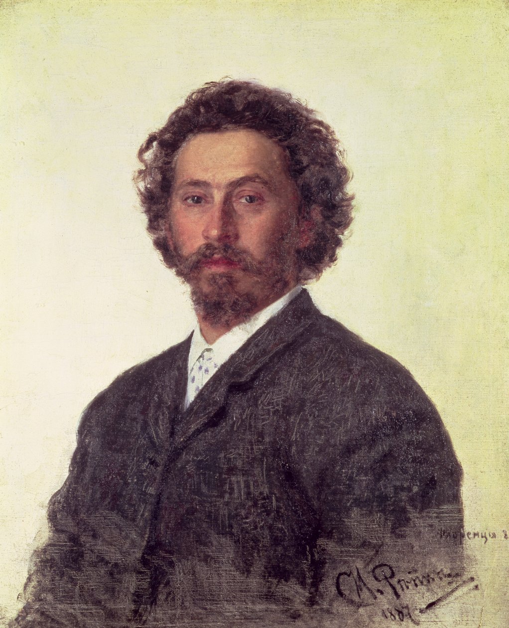 Autoportret, 1887 autorstwa Ilya Efimovich Repin