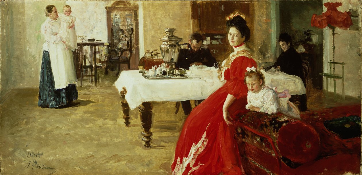 Studium portretu rodzinnego autorstwa Ilya Efimovich Repin