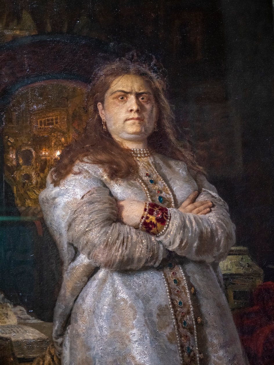 TSAREVNA SOFIA ALEXEIEVNA W KONWENCIE NOVODEVICZY autorstwa Ilya Efimovich Repin