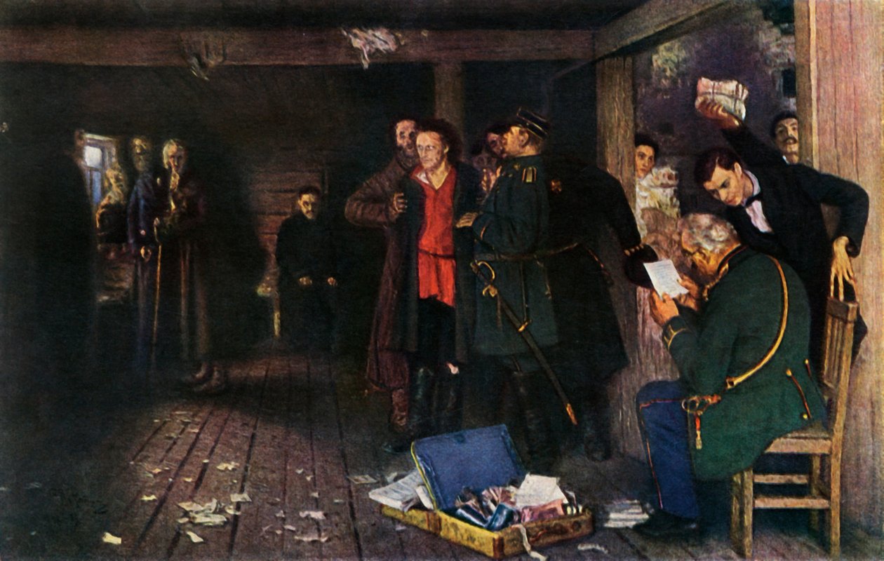 „Aresztowanie propagandysty”, 1880-1889, 1965. autorstwa Ilya Efimovich Repin
