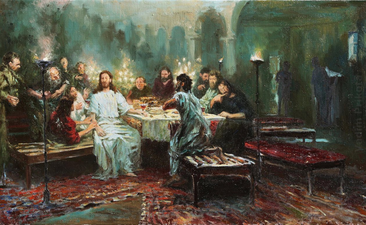 Ostatnia Wieczerza par Repin, Ilja Jefimowicz (1844-1930) autorstwa Ilya Efimovich Repin