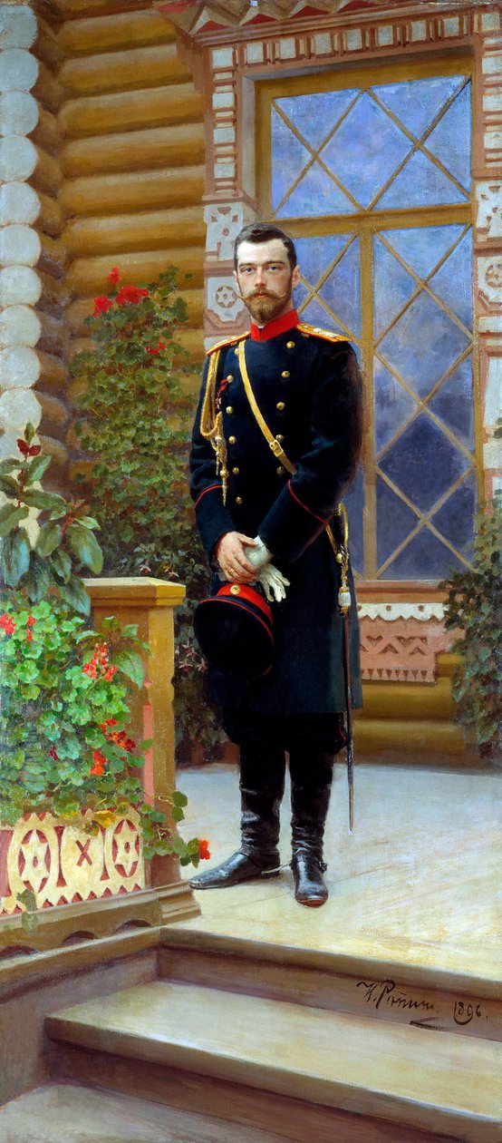 Car Rosji Mikołaj II, 1896. autorstwa Ilya Efimovich Repin