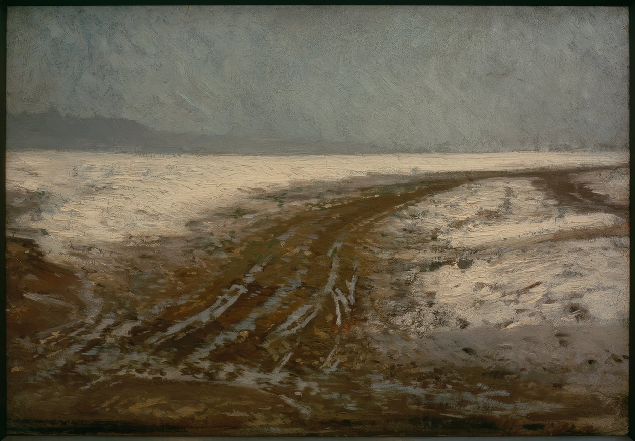 Ścieżka (droga w śniegu) autorstwa Ilya Efimovich Repin