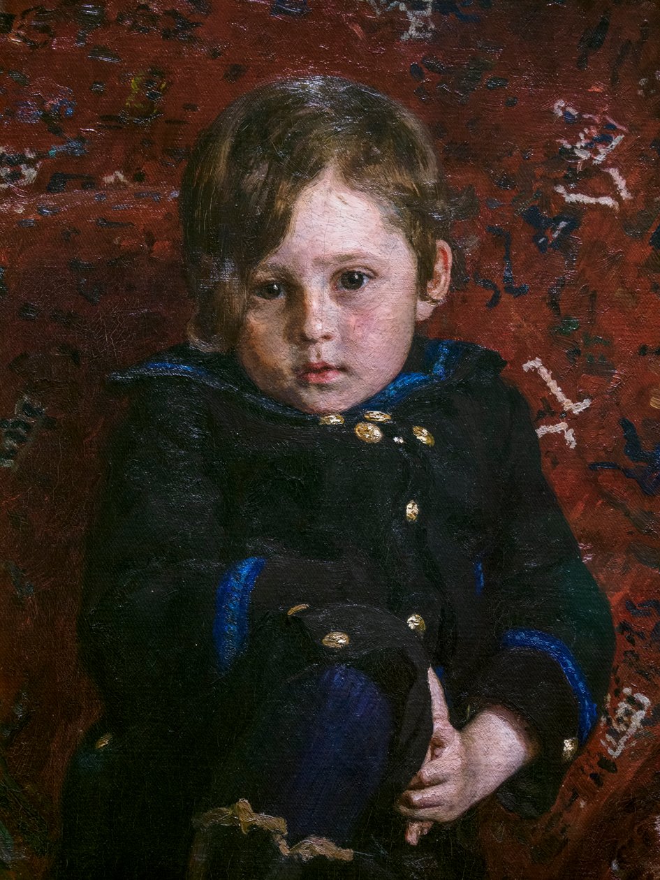 Yuri Repin jako dziecko (szczegół) autorstwa Ilya Efimovich Repin