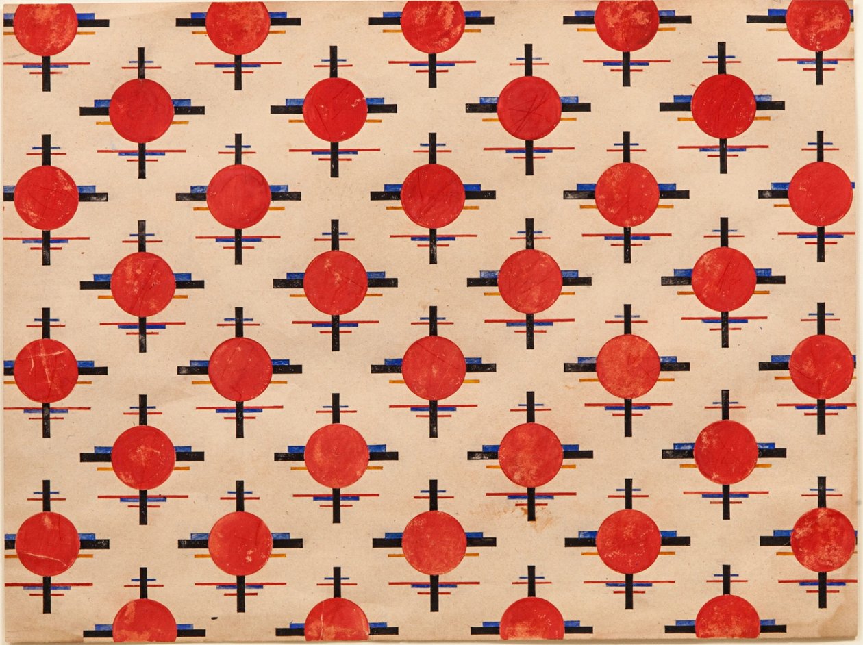 Wzór suprematysty. Projekt tkaniny, ok. 1921 autorstwa Ilya Grigorevich Chashnik