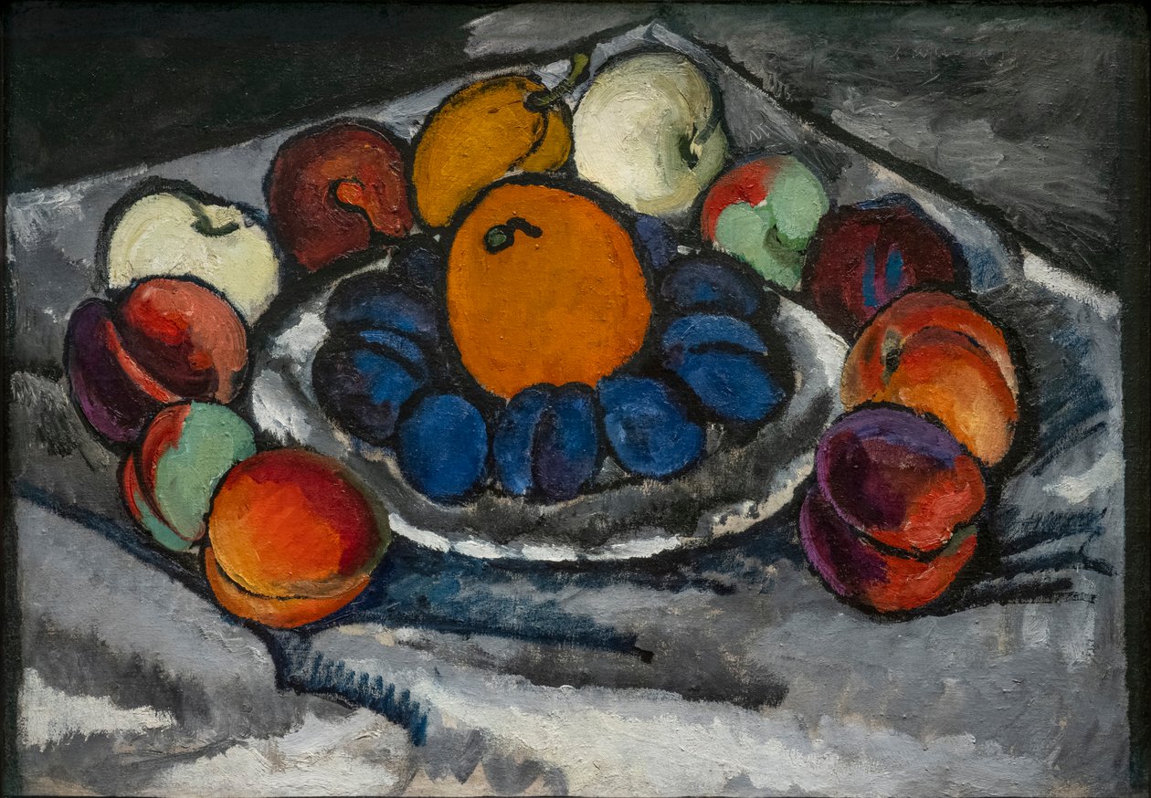 Martwa natura. Owoce w naczyniu autorstwa Ilya Ivanovich Mashkov