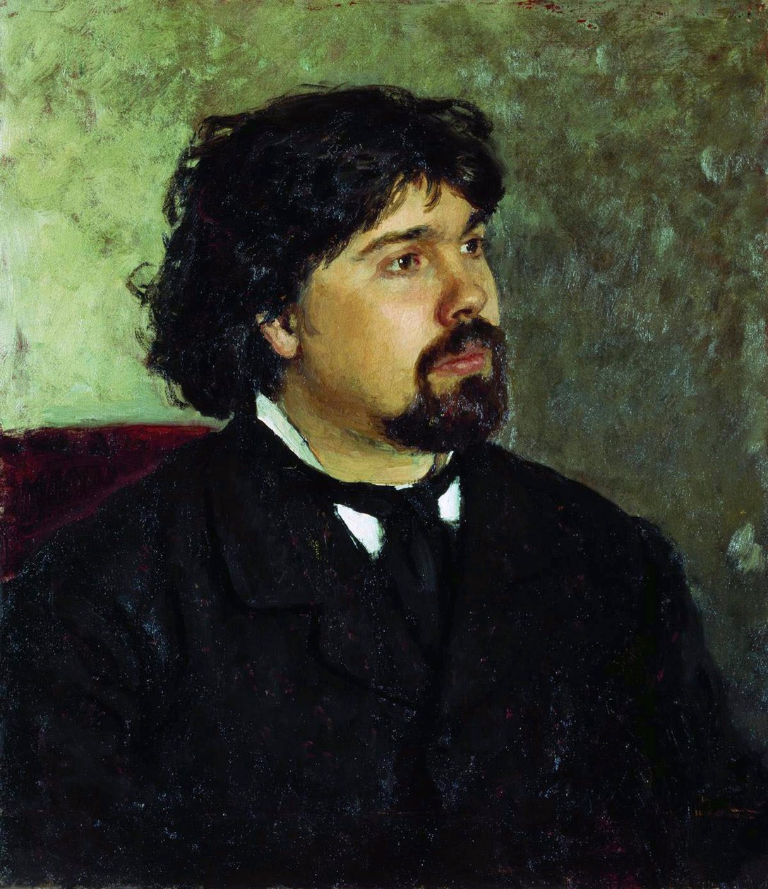 Portret artysty Wasilija Surikowa, 1848-1916, 1885. autorstwa Ilya Efimovich Repin