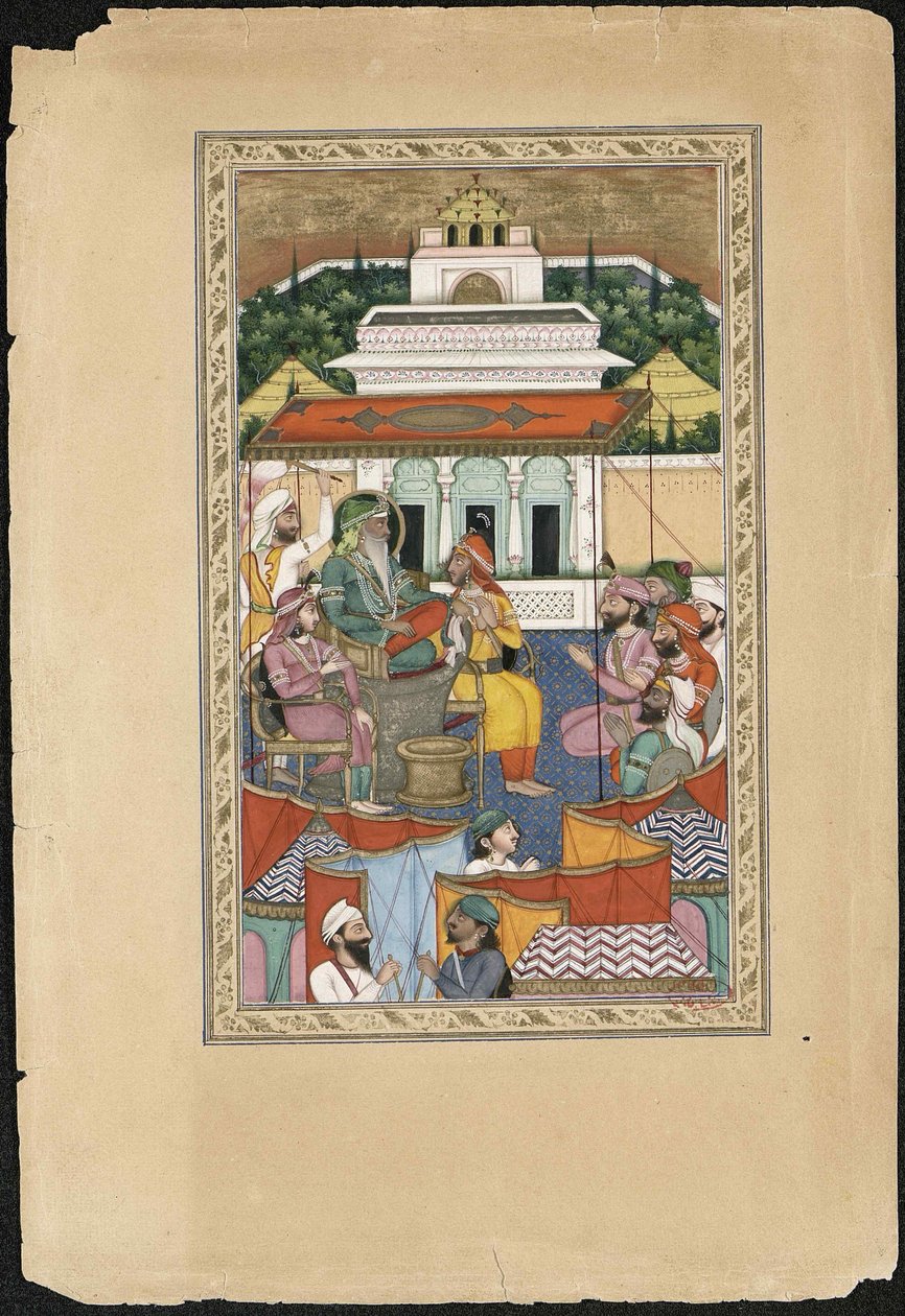 Maharadża Ranjit Singh, 1841. autorstwa Imam Bakhsh Lahori
