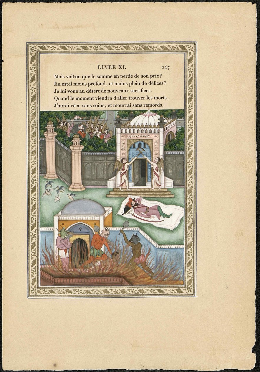Ze snem dun habatant du mogul t mogul, 1838-1839. autorstwa Imam Bakhsh Lahori