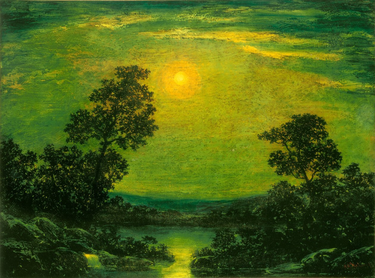 światło księżyca autorstwa Imitator of Ralph Albert Blakelock