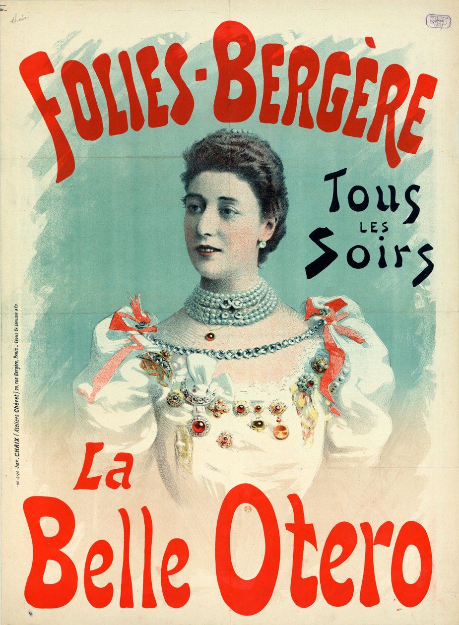 La Belle Otero 1894 autorstwa Imprimerie Chaix