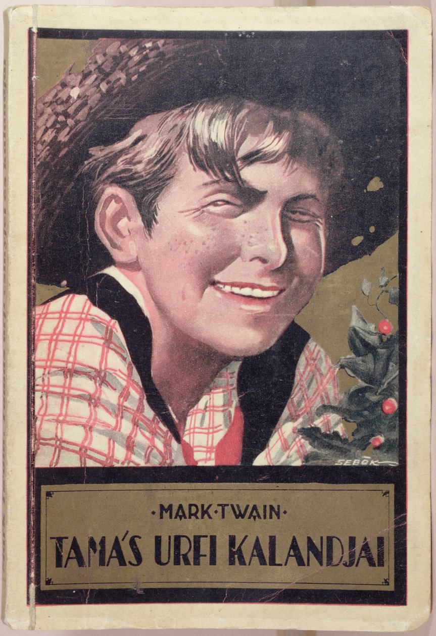Okładka książki z węgierskim przekładem „Tomka Sawyera” Marka Twaina (1835-1910), ok.1920-30 autorstwa Imre Sebok