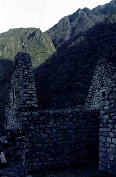 Zrujnowany dom z cytadeli w Machu Picchu (zdjęcie) autorstwa Incan Incan
