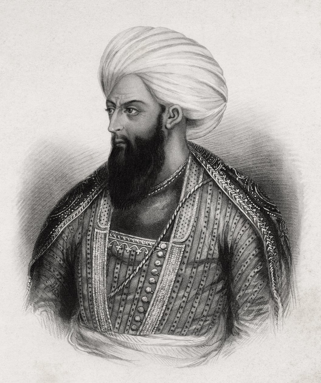 Dost Mohammad Khan Mohammadzai autorstwa Indian School