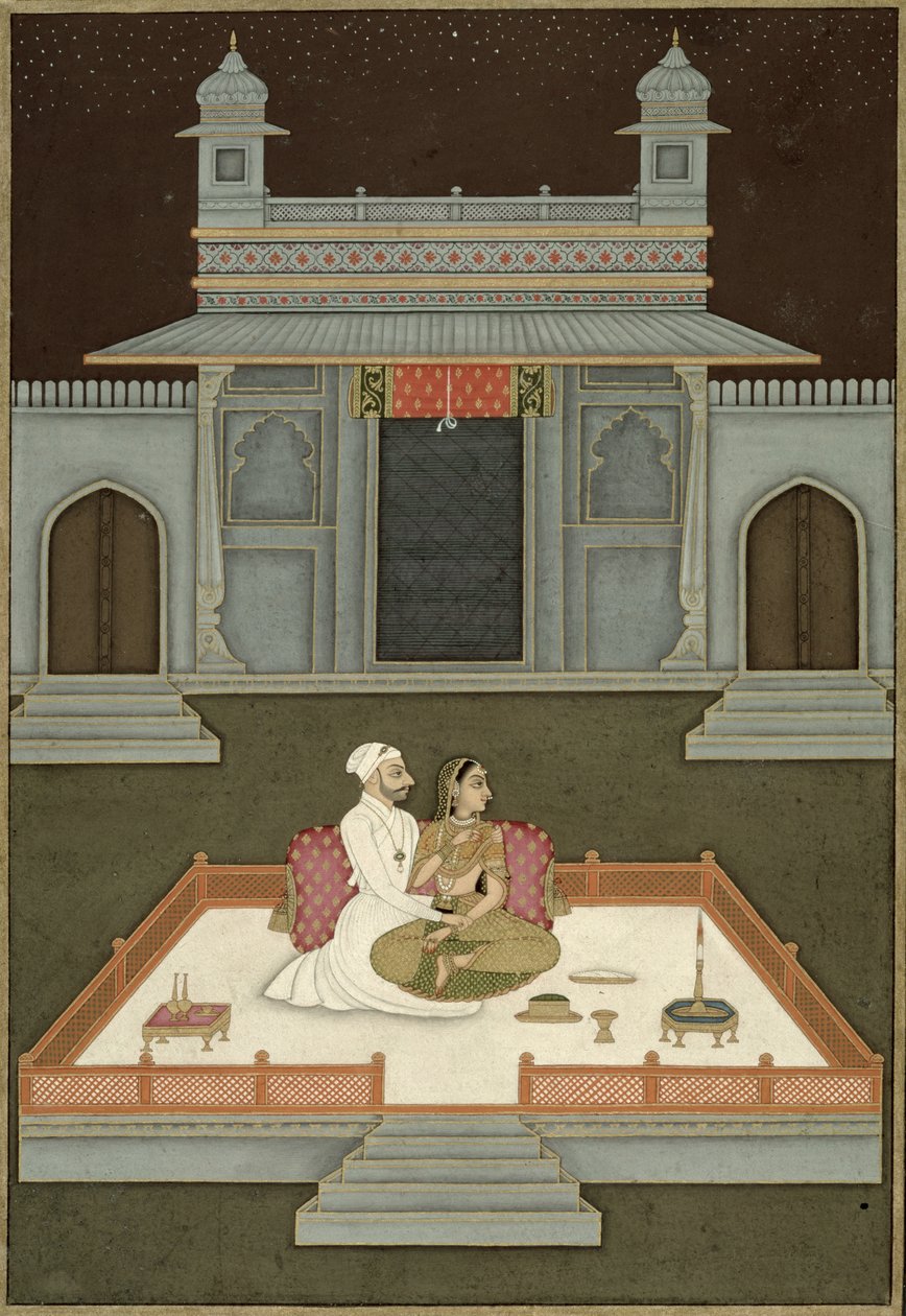 W. 65,3 Raga Dipaka, ok. 1760 autorstwa Indian School
