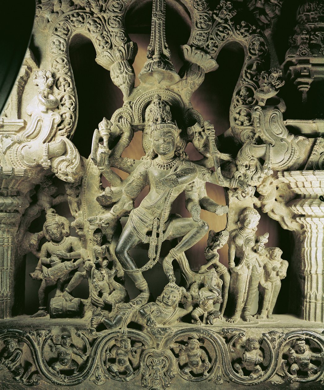 Nadproże z Shiva Nataraja, dynastia Kakatiya autorstwa Indian School