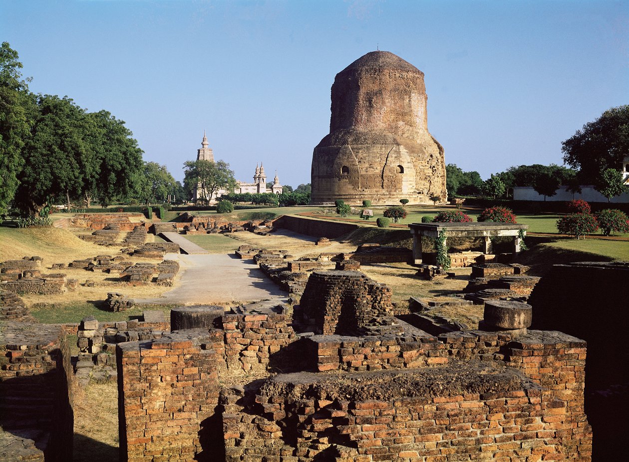 Stupa Dhameh, ok. 500 AD autorstwa Indian School