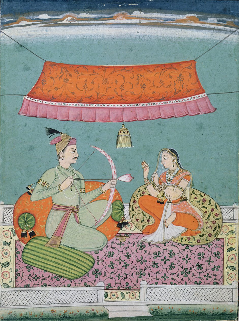 Strzała Lotosu, Bilaspur, ok. 1750 autorstwa Indian School