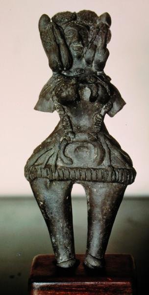 Figura bogini matki, Mauryan, z Uttar Pradesh (kamień) autorstwa Indian