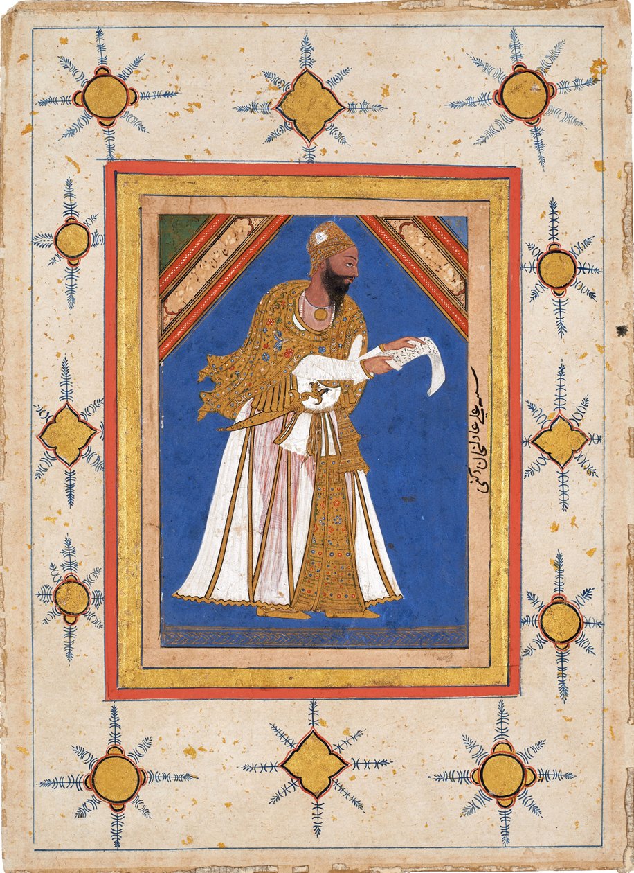 Ali Adil Shah I, sułtan Bijapuru autorstwa Indian Art