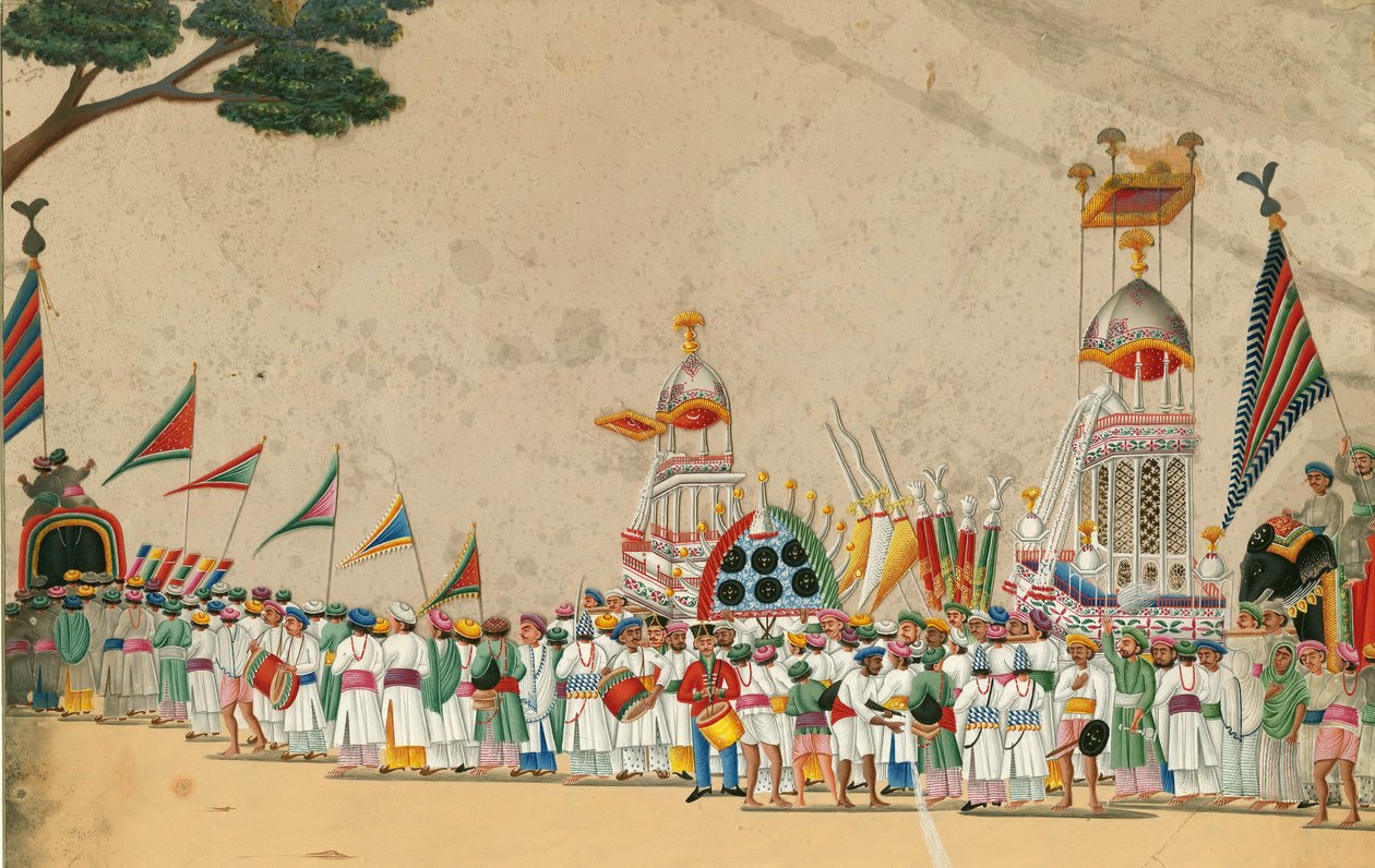 Pochód festiwalowy, ok. godz. 1800 autorstwa Indian Art