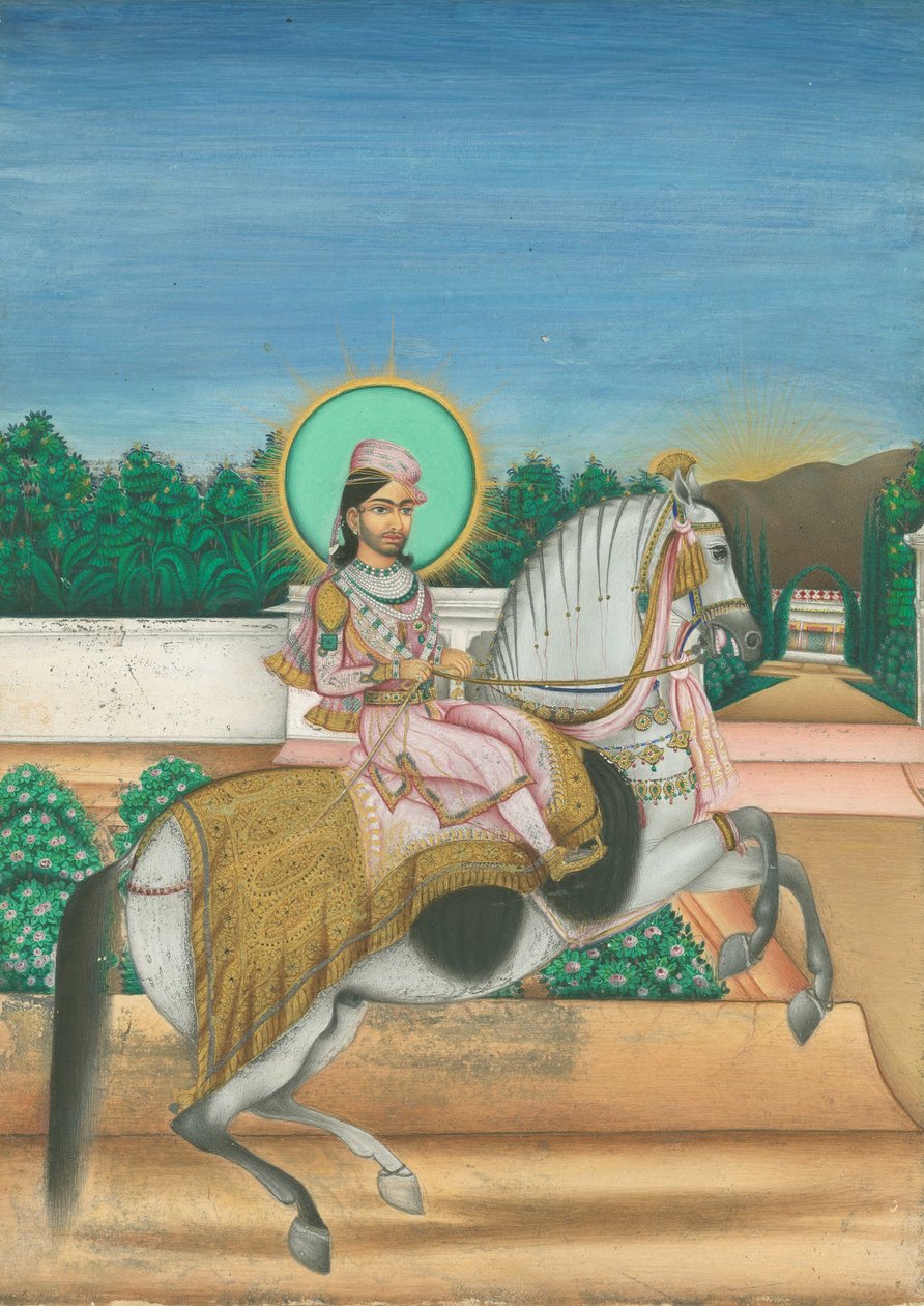 Sheodan Singh, Maharadża Alwar, 1820 autorstwa Indian Art