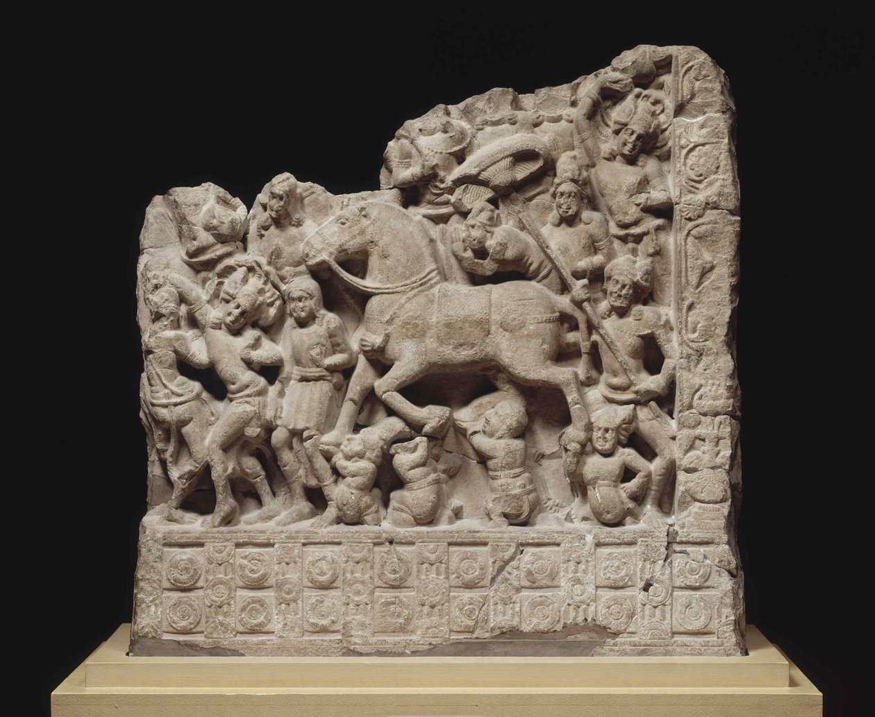 Wielki odlot Siddhartha Gautamy, II wiek. OGŁOSZENIE. autorstwa Indian Art.