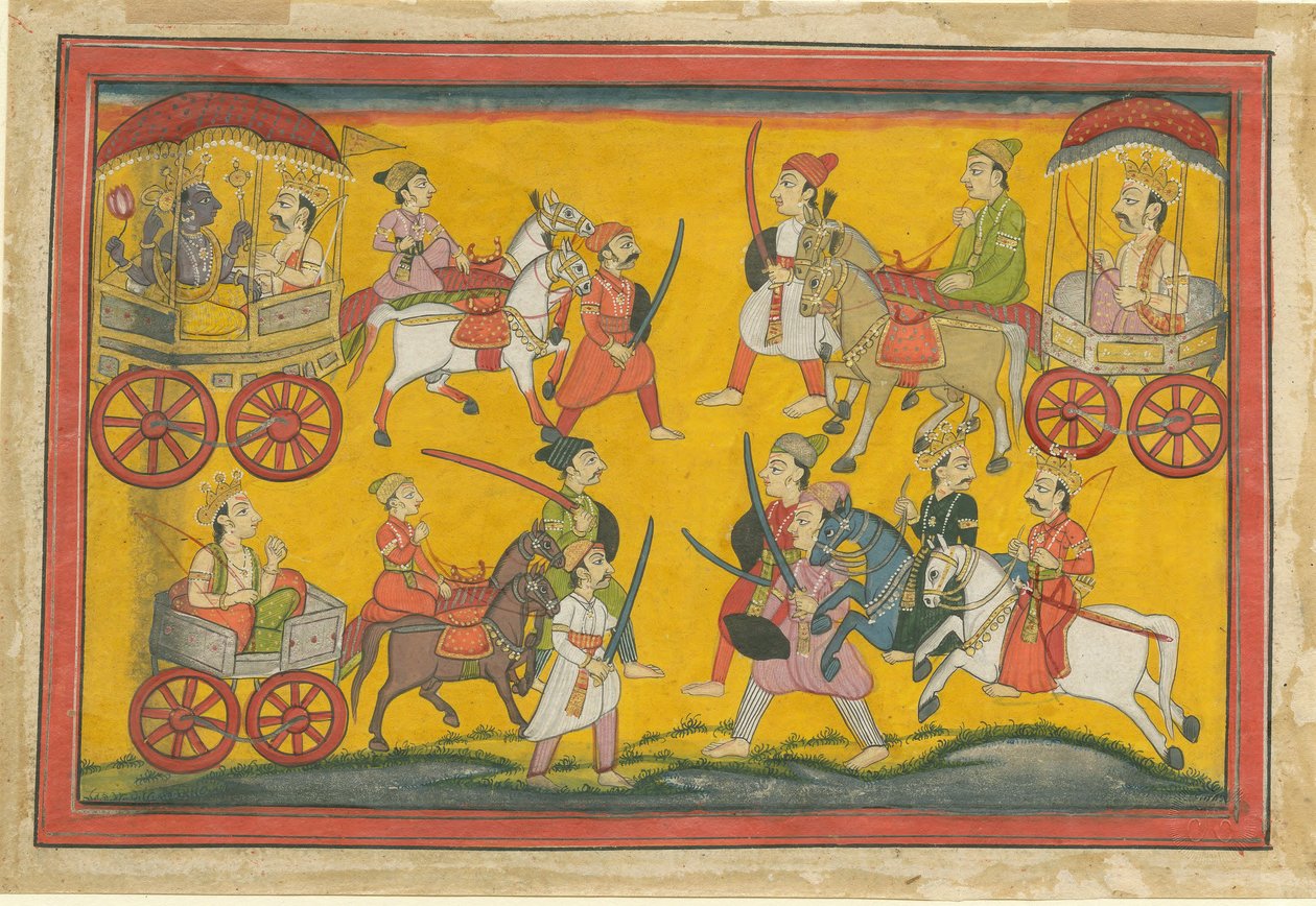 Procesja Wisznu, ok. godz. 1755 autorstwa Indian Art